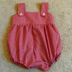TBBC 3T romper - never worn! Adorable red gingham